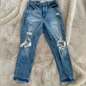 Abercrombie High Rise Mom Jean